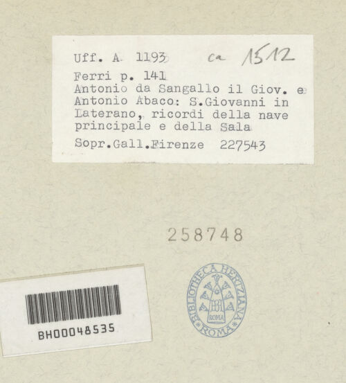 Rückseite von bh258748_recto