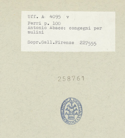 Rückseite von bh258761_recto