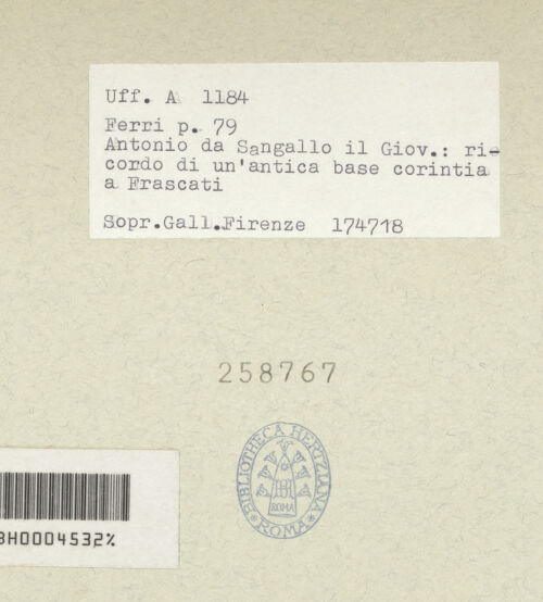 Rückseite von bh258767_recto