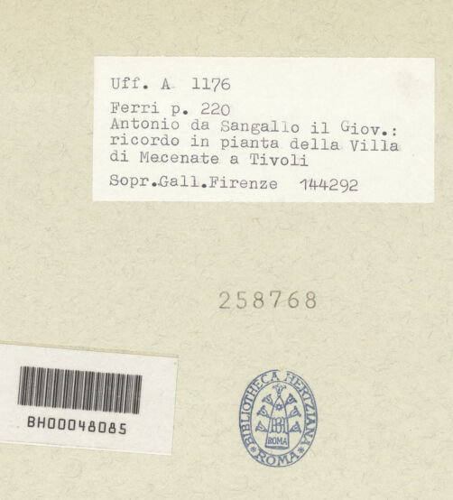 Rückseite von bh258768_recto