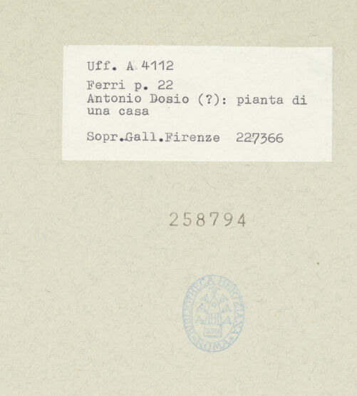 Rückseite von bh258794_recto