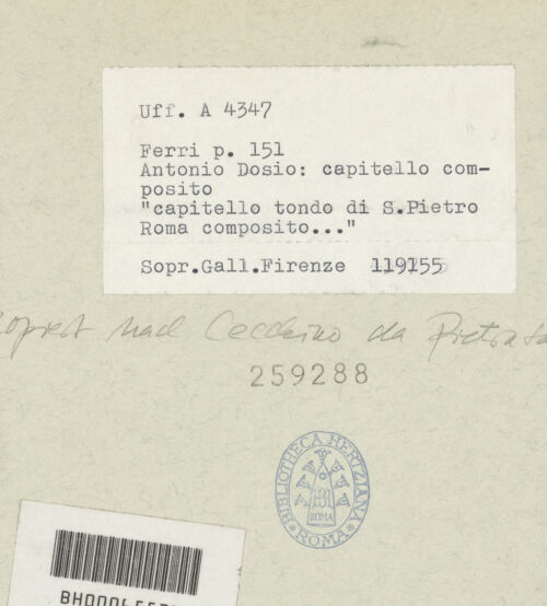 Rückseite von bh259288_recto