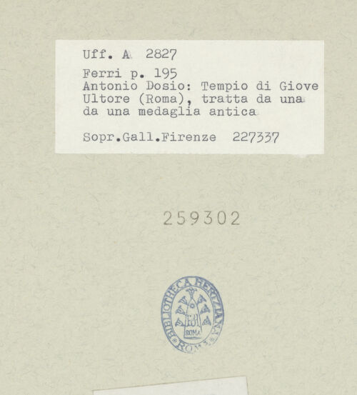 Rückseite von bh259302_recto