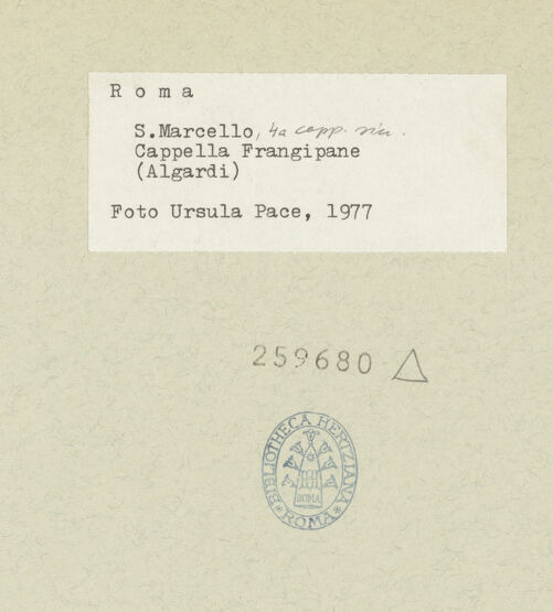 Rückseite von unbekannt [https://www.deutsche-digitale-bibliothek.de/content/lizenzen/rv-ez/] Büsten der Familie FrangipaneBüste des Lelio Frangipane - , bh259680_recto. Foto: Fischer Pace, Ursula.