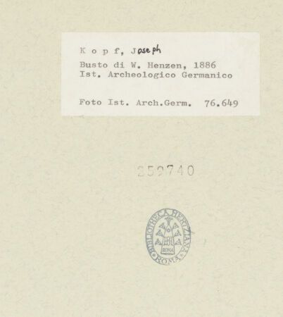 Rückseite von bh259740_recto