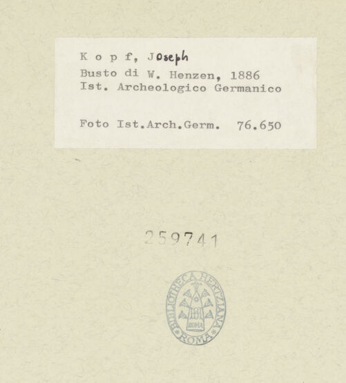 Rückseite von bh259741_recto