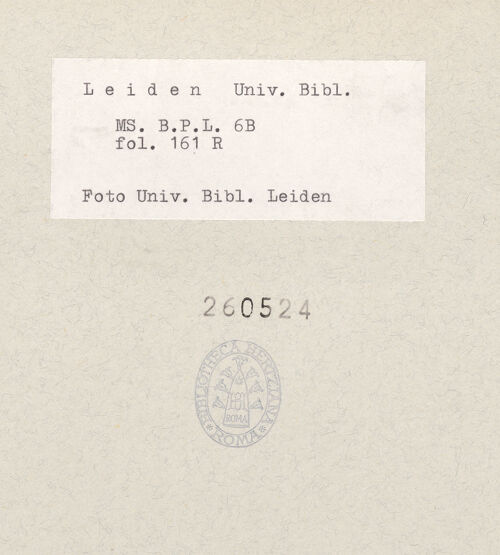 Rückseite von bh260524_recto