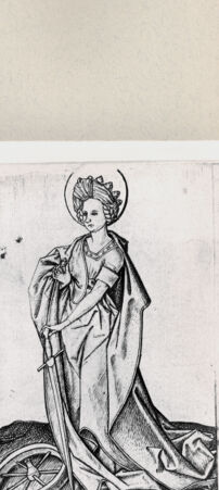 Rückseite von  [http://creativecommons.org/publicdomain/mark/1.0/] Heilige Katharina - , bh263899. Foto.