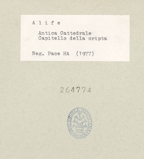 Rückseite von Pace, Valentino [https://www.deutsche-digitale-bibliothek.de/content/lizenzen/rv-ez/] Frontalansicht, bh264774_recto. Foto: Pace, Valentino.