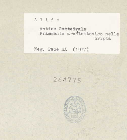 Rückseite von Pace, Valentino [https://www.deutsche-digitale-bibliothek.de/content/lizenzen/rv-ez/] Gesamtansicht, bh264775_recto. Foto: Pace, Valentino.