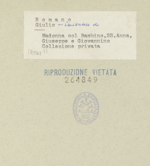 Rückseite von bh264849_recto