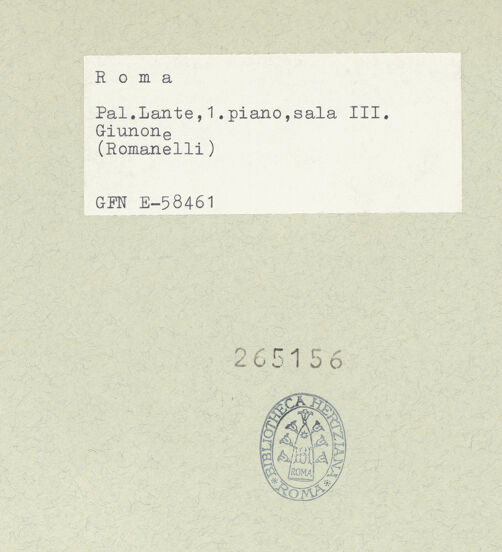 Rückseite von bh265156_recto