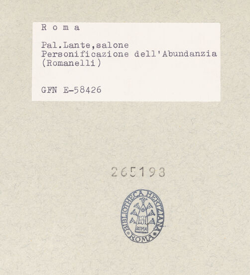 Rückseite von bh265193_recto