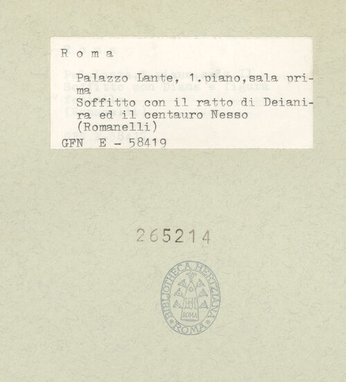 Rückseite von bh265214_recto