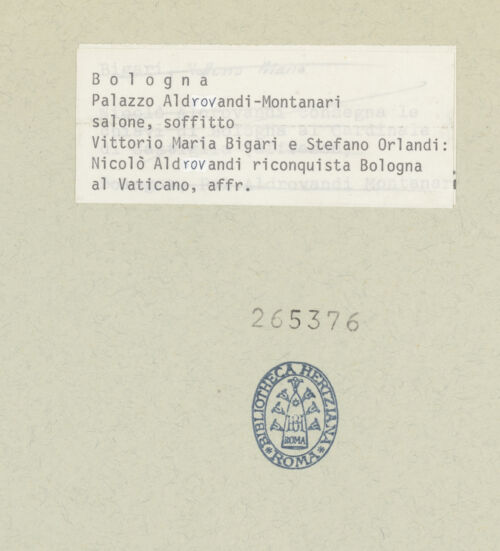 Rückseite von bh265376_recto