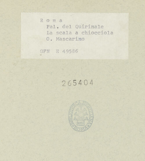 Rückseite von bh265404_recto