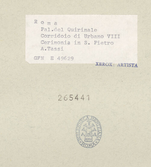 Rückseite von bh265441_recto