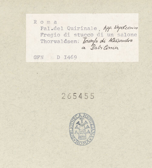 Rückseite von bh265455_recto