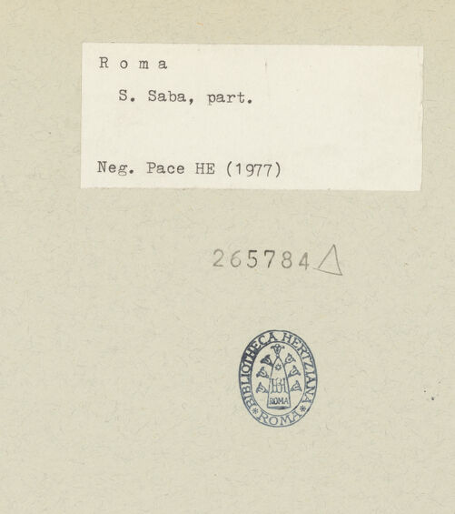 Rückseite von bh265784_recto