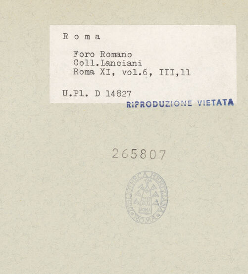 Rückseite von bh265807_recto