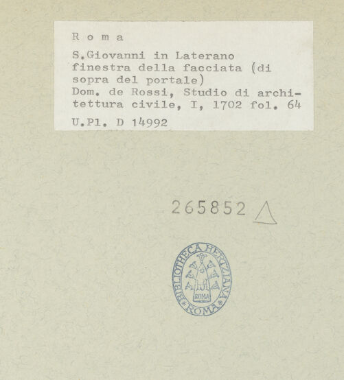 Rückseite von bh265852_recto