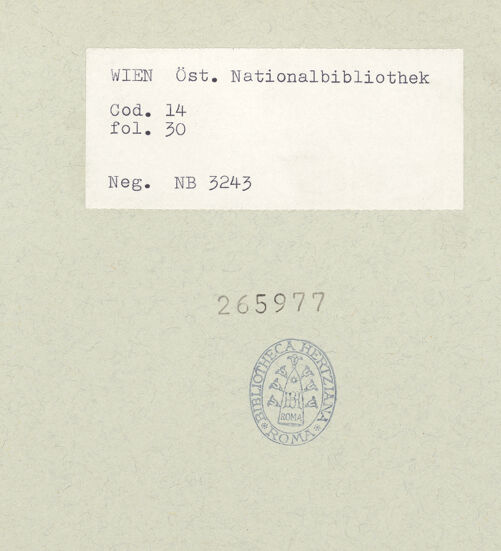 Rückseite von bh265977_recto