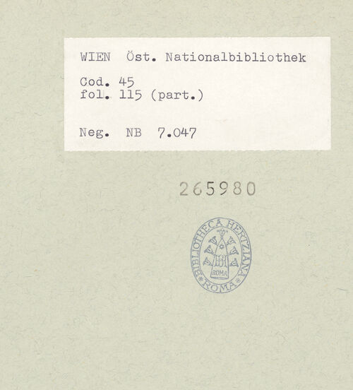 Rückseite von bh265980_recto