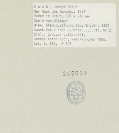 Rückseite von bh265991_recto