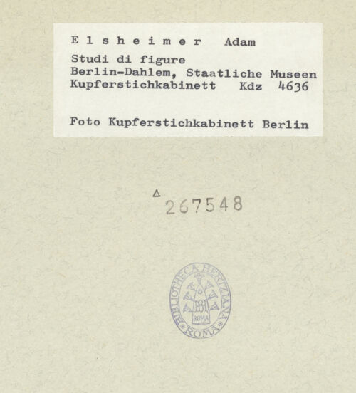 Rückseite von Kupferstichkabinett Berlin SMB-PK [https://rightsstatements.org/page/CNE/1.0/] Großes Skizzenblatt (Figurenstudien) - , bh267548_recto. Foto.