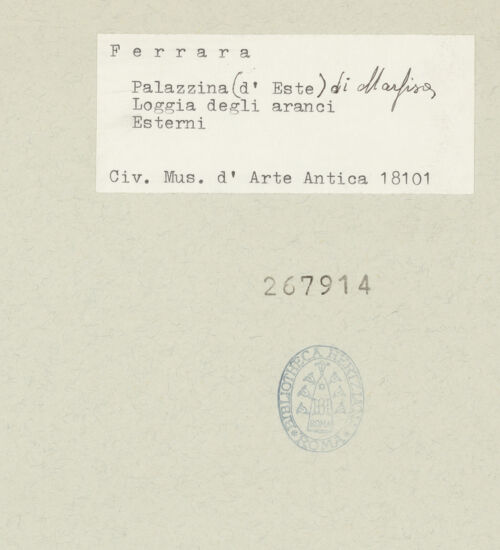 Rückseite von bh267914_recto