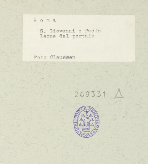 Rückseite von bh269331_recto