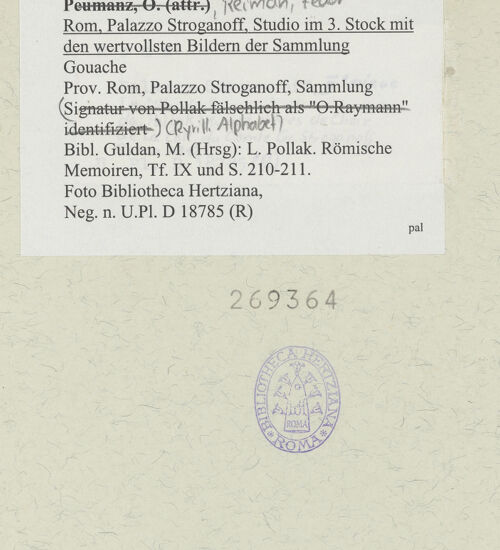 Rückseite von bh269364_recto