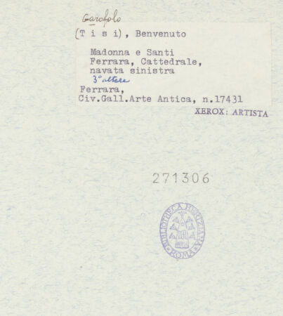 Rückseite von bh271306_recto