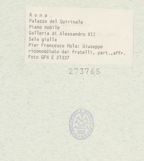 Rückseite von bh273765_recto