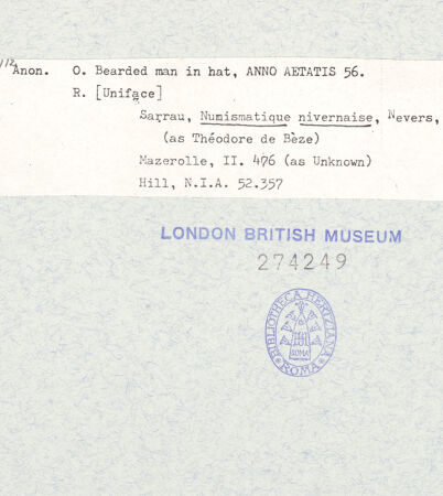 Rückseite von bh274249_recto