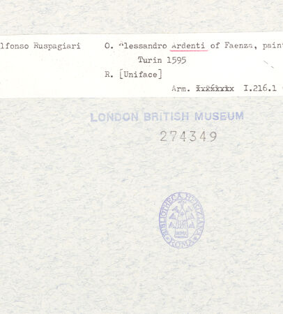 Rückseite von bh274349_recto