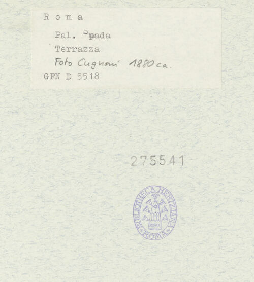 Rückseite von bh275541_recto