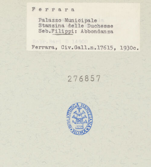 Rückseite von bh276857_recto