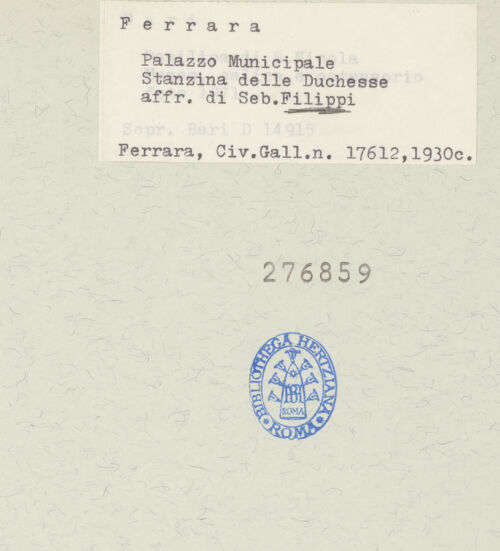 Rückseite von bh276859_recto