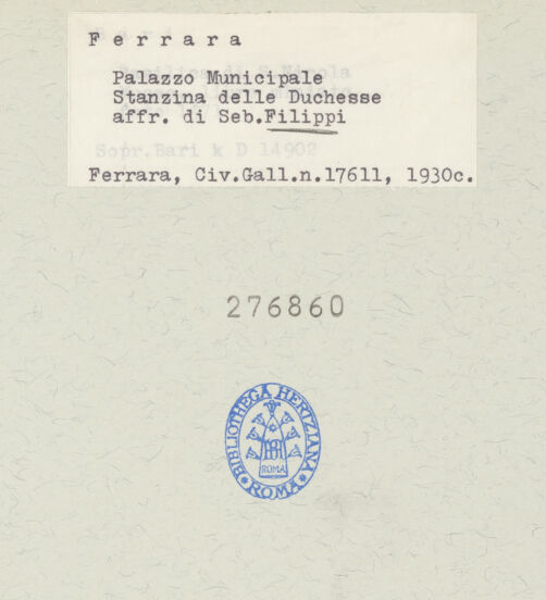 Rückseite von bh276860_recto