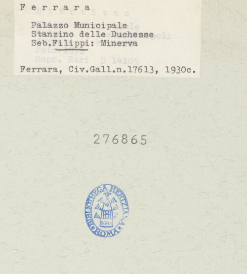 Rückseite von bh276865_recto