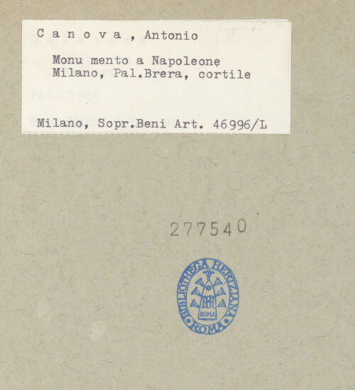 Rückseite von Sopr. BAS MI [https://www.deutsche-digitale-bibliothek.de/content/lizenzen/rv-ez/] Napoleon I. als Mars - Rückseite, bh277540_recto. Foto.