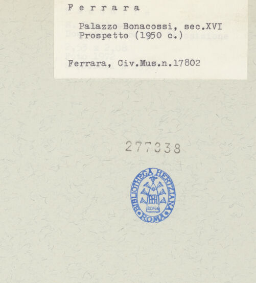 Rückseite von bh277838_recto