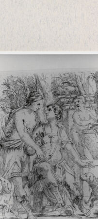 Rückseite von  [http://creativecommons.org/publicdomain/mark/1.0/] Venus und Adonis - , bh279085. Foto.