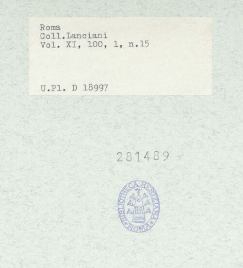 Rückseite von bh281489_recto