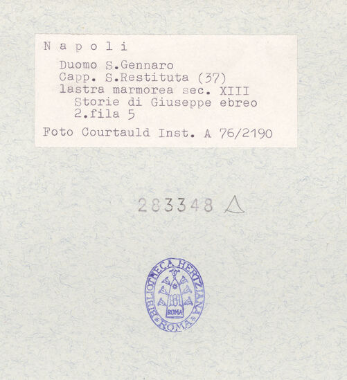 Rückseite von Courtauld Institute of Art [https://www.deutsche-digitale-bibliothek.de/content/lizenzen/rv-ez/] Szenen  aus dem Leben des JosephSzenen  aus dem Leben des Joseph - die Träume des Pharao, bh283348_recto. Foto.