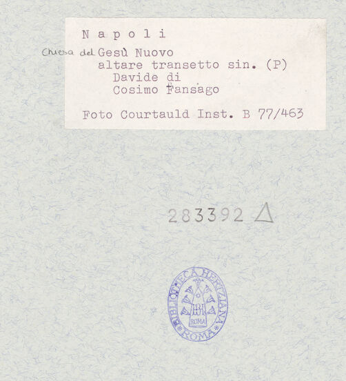 Rückseite von Courtauld Institute [https://www.deutsche-digitale-bibliothek.de/content/lizenzen/rv-ez/] David mit dem Haupt des Goliath - Gesamtansicht, bh283392_recto. Foto.