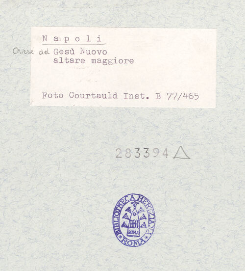 Rückseite von Courtauld Institute of Art [https://www.deutsche-digitale-bibliothek.de/content/lizenzen/rv-ez/] Hauptaltar - Gesamtansicht, bh283394_recto. Foto.