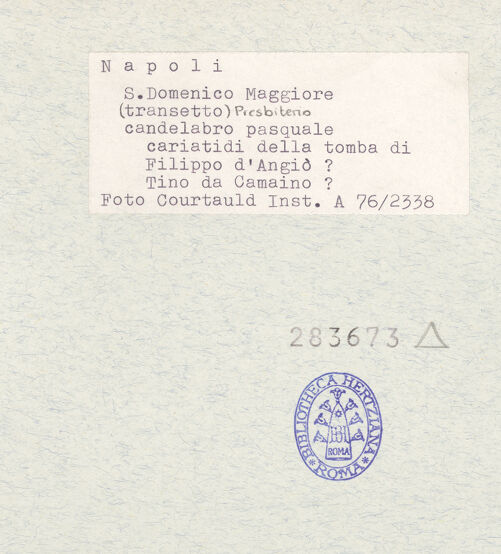 Rückseite von Courtauld Institute of Art [https://www.deutsche-digitale-bibliothek.de/content/lizenzen/rv-ez/] Tugenden - Charitas und Spes; Fortitudo und Justitia, bh283673_recto. Foto.