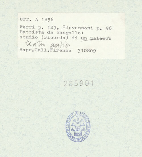 Rückseite von bh285901_recto